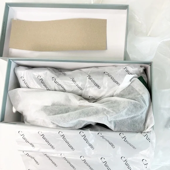 C.Paravano Women’s Alessia Embellished Suede Middle Heel Pumps! - Picture 6 of 12